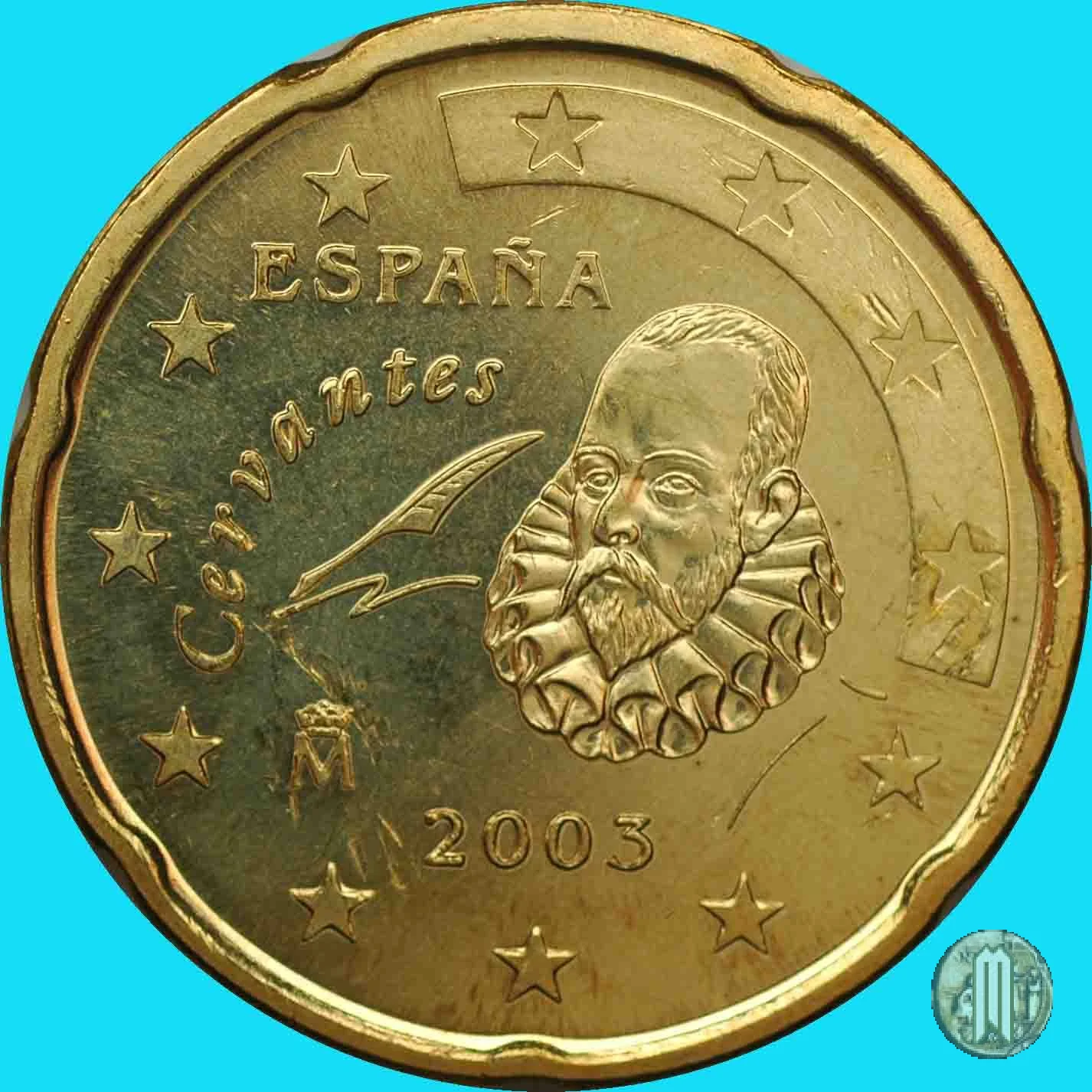 20 centesimi di Euro 2003 (Madrid)