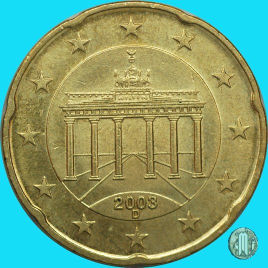 20 centesimi di Euro 2003 (Monaco)