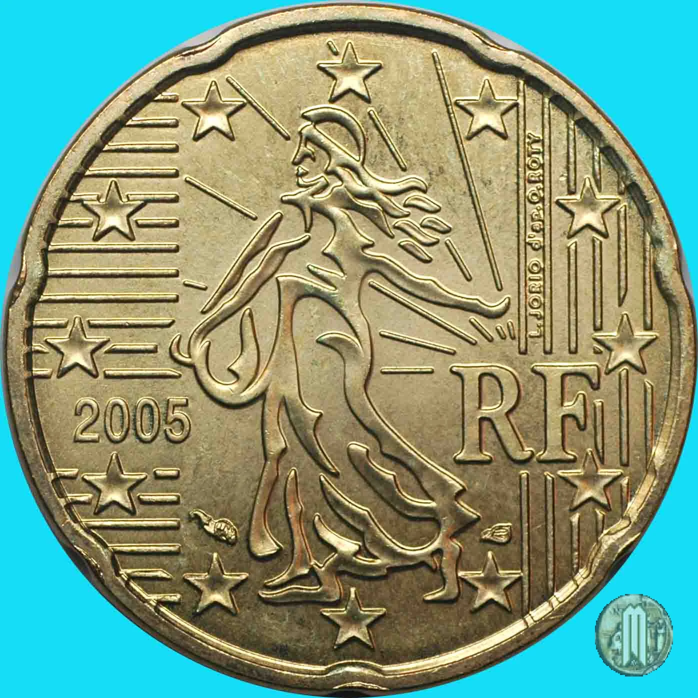 20 centesimi di Euro 2005 (Parigi)