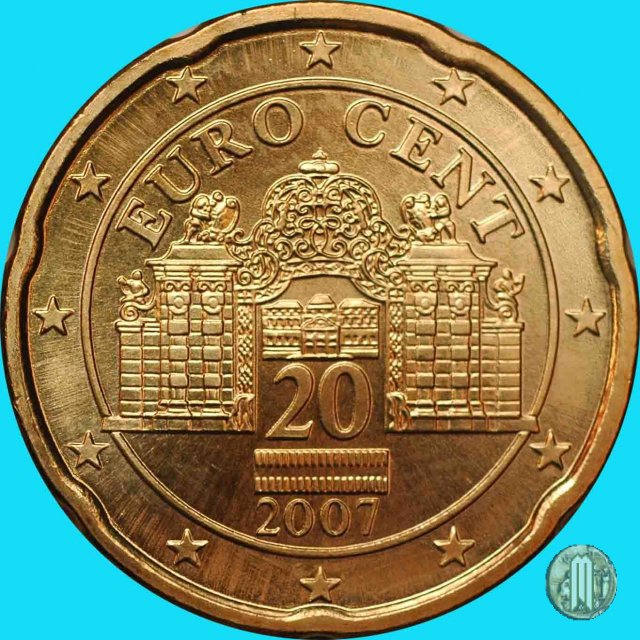 20 centesimi di Euro 2007 (Vienna)