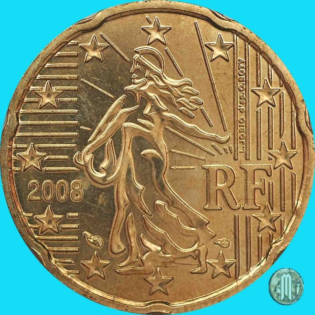 20 centesimi di Euro 2008 (Parigi)