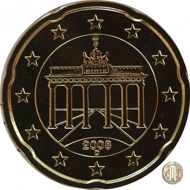 20 centesimi di Euro 2008 (Monaco)
