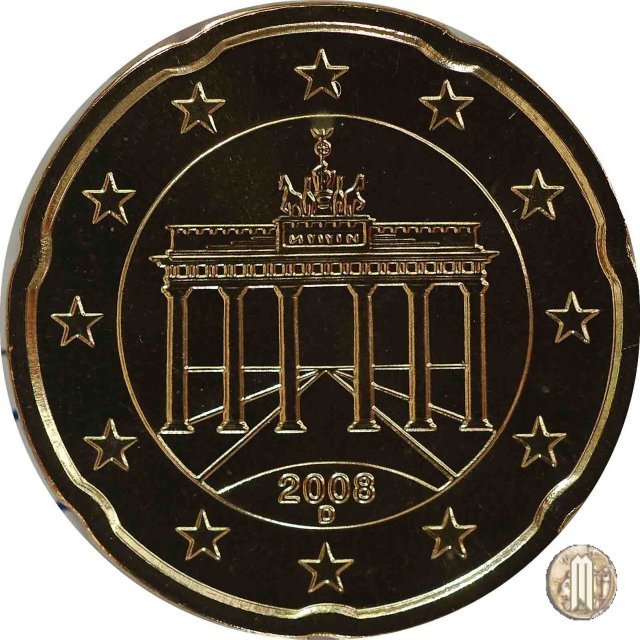 20 centesimi di Euro 2008 (Monaco)