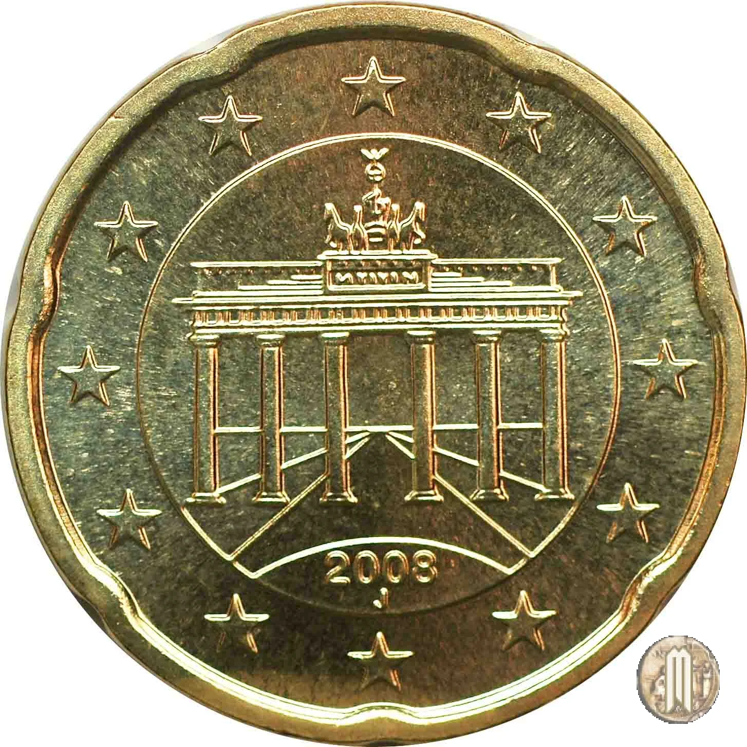 20 centesimi di Euro 2008 (Amburgo)