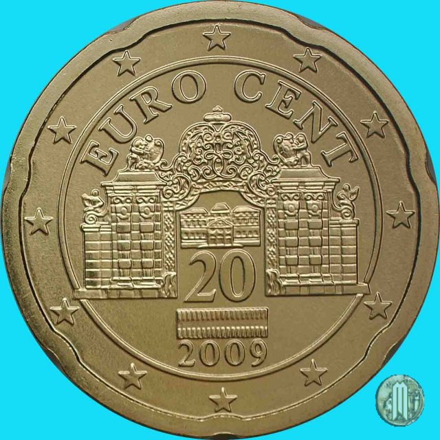 20 centesimi di Euro 2009 (Vienna)