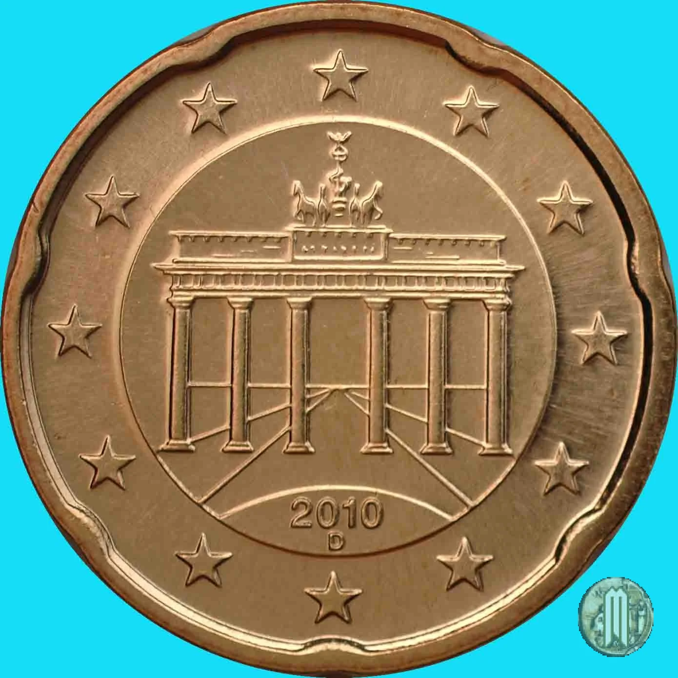20 centesimi di Euro 2010 (Monaco)