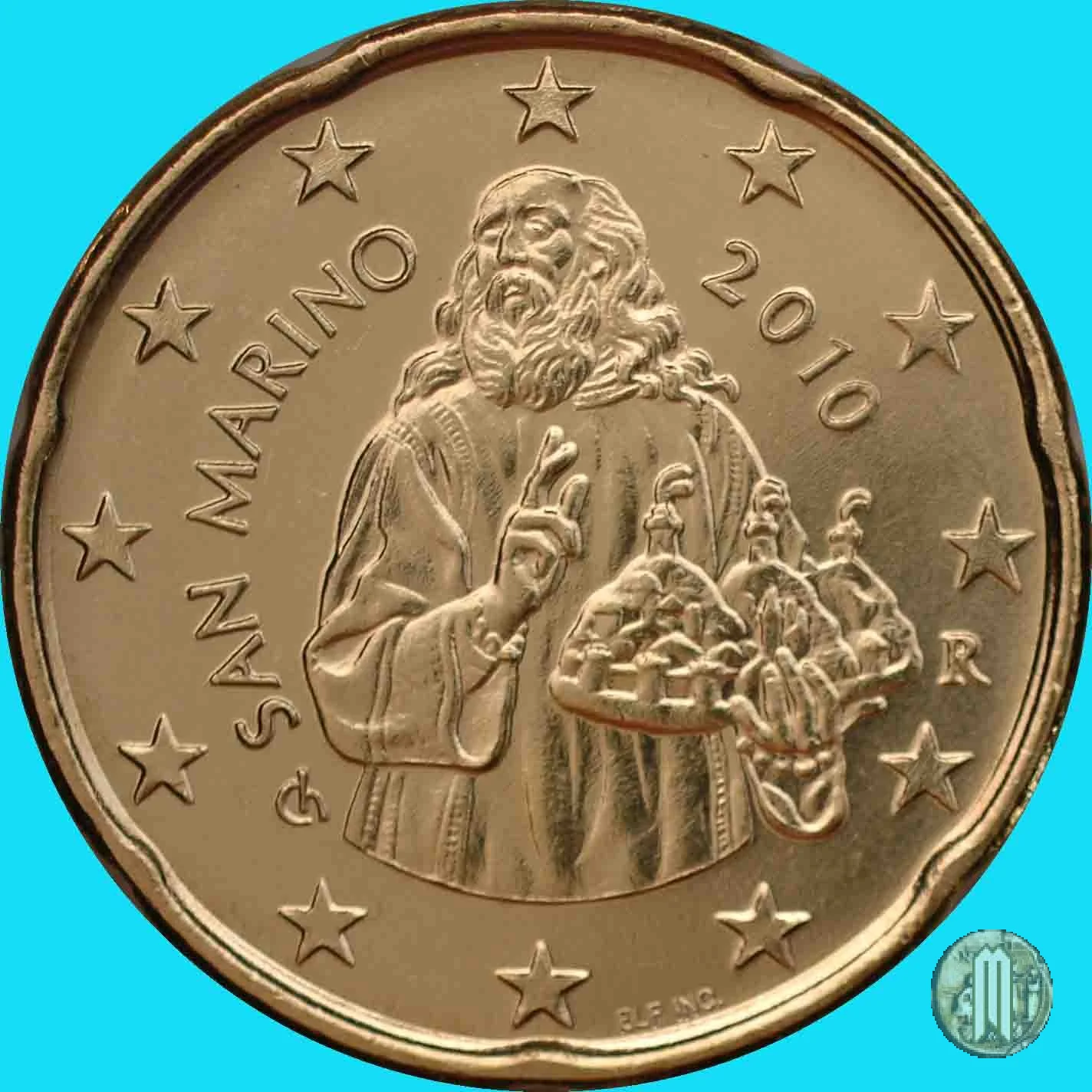 20 centesimi di Euro 2010 (Roma)