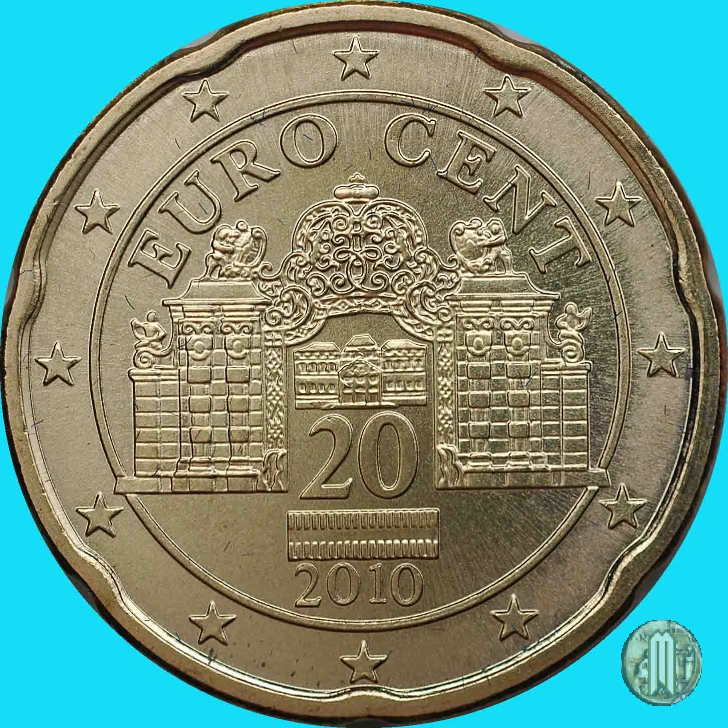 20 centesimi di Euro 2010 (Vienna)