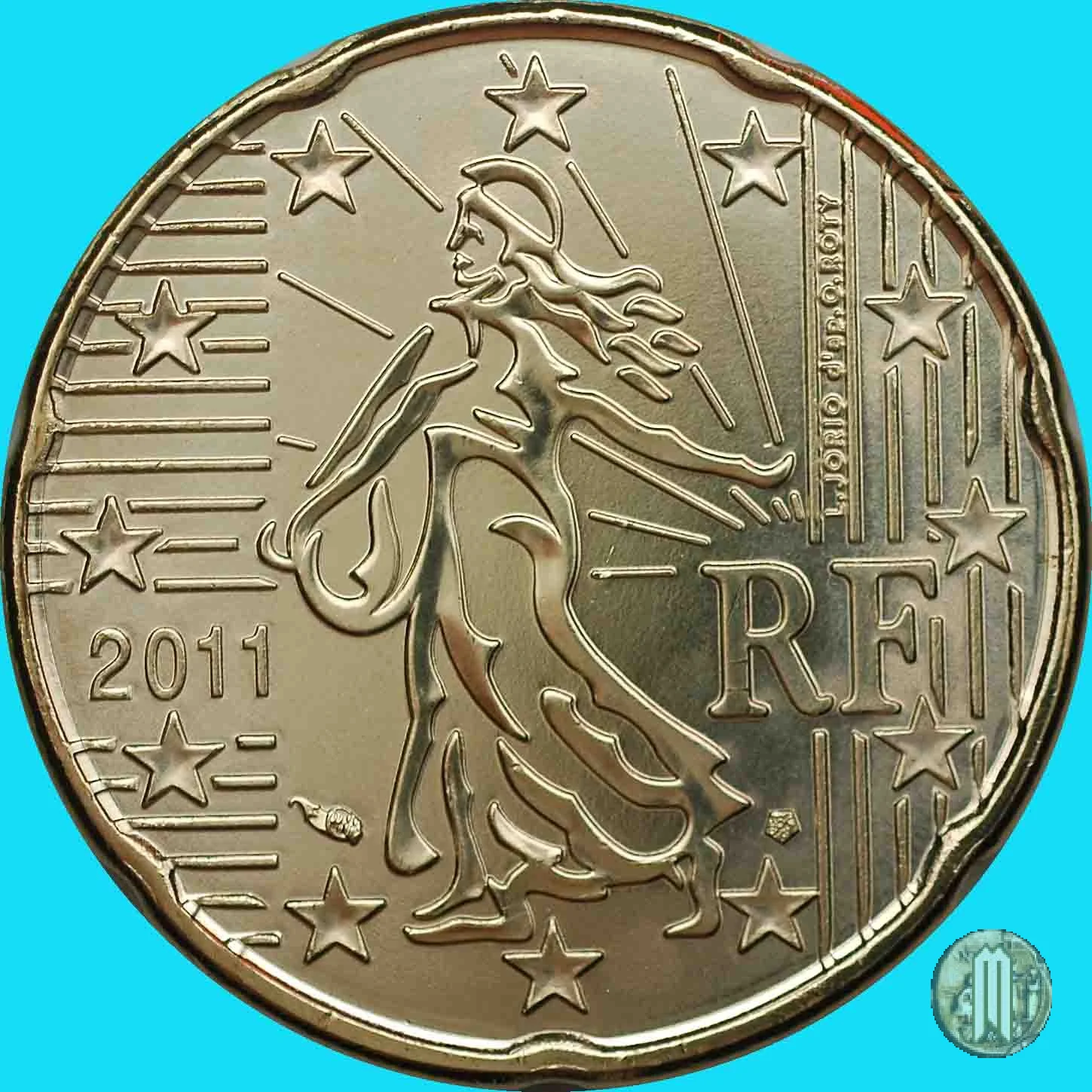 20 centesimi di Euro 2011 (Parigi)