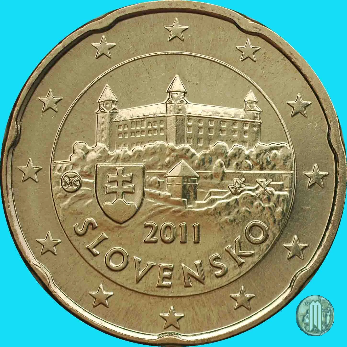 20 centesimi di Euro 2011 (Kremnica)
