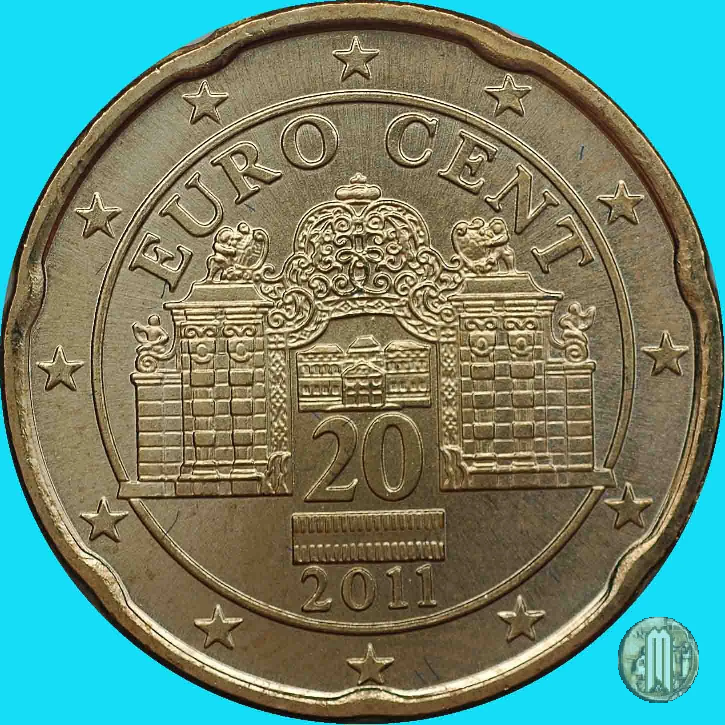 20 centesimi di Euro 2011 (Vienna)