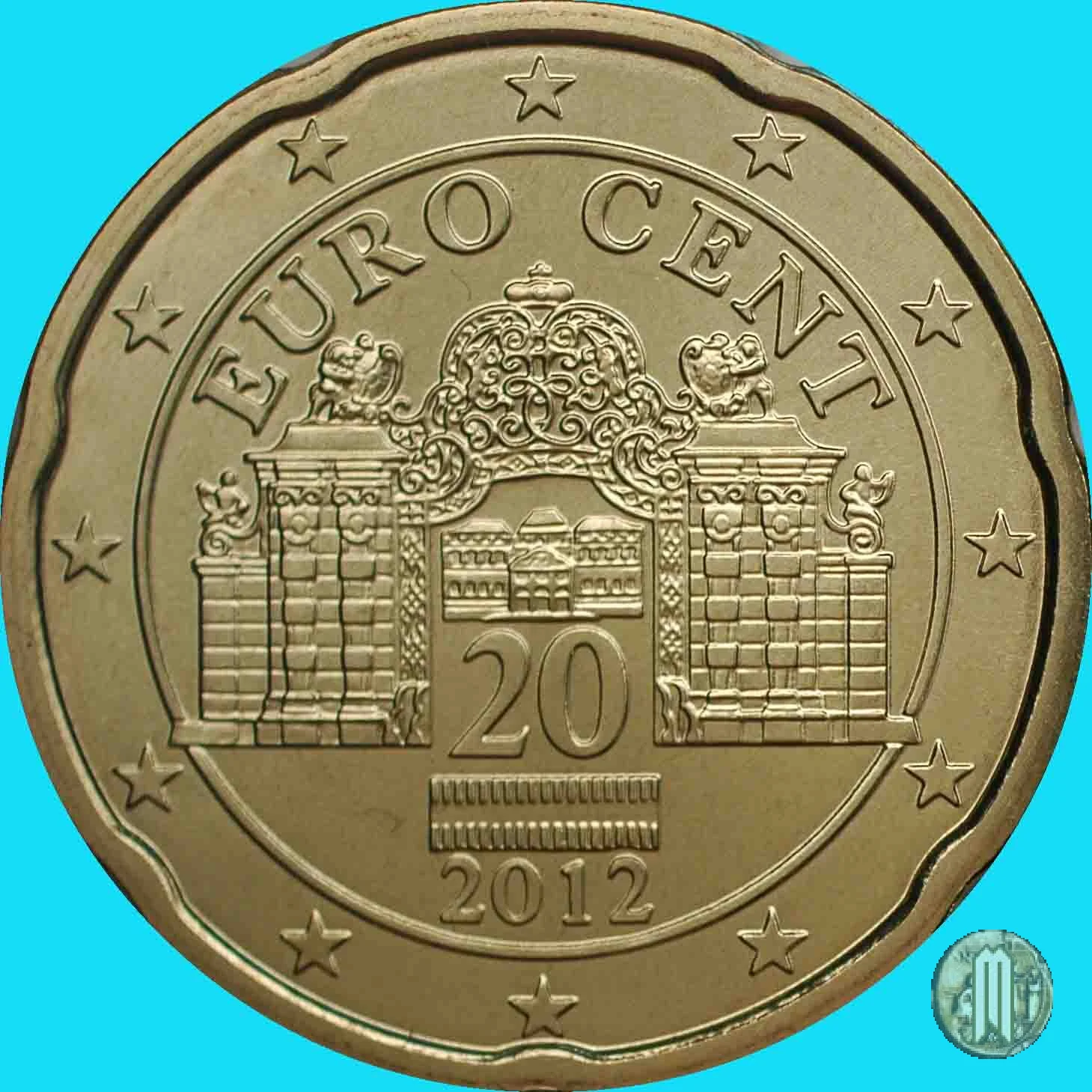 20 centesimi di Euro 2012 (Vienna)
