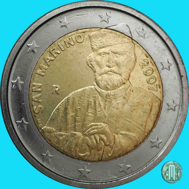 2 Euro 2007 200° Anniversario della Nascita di Giuseppe Garibaldi 2007 (Roma)