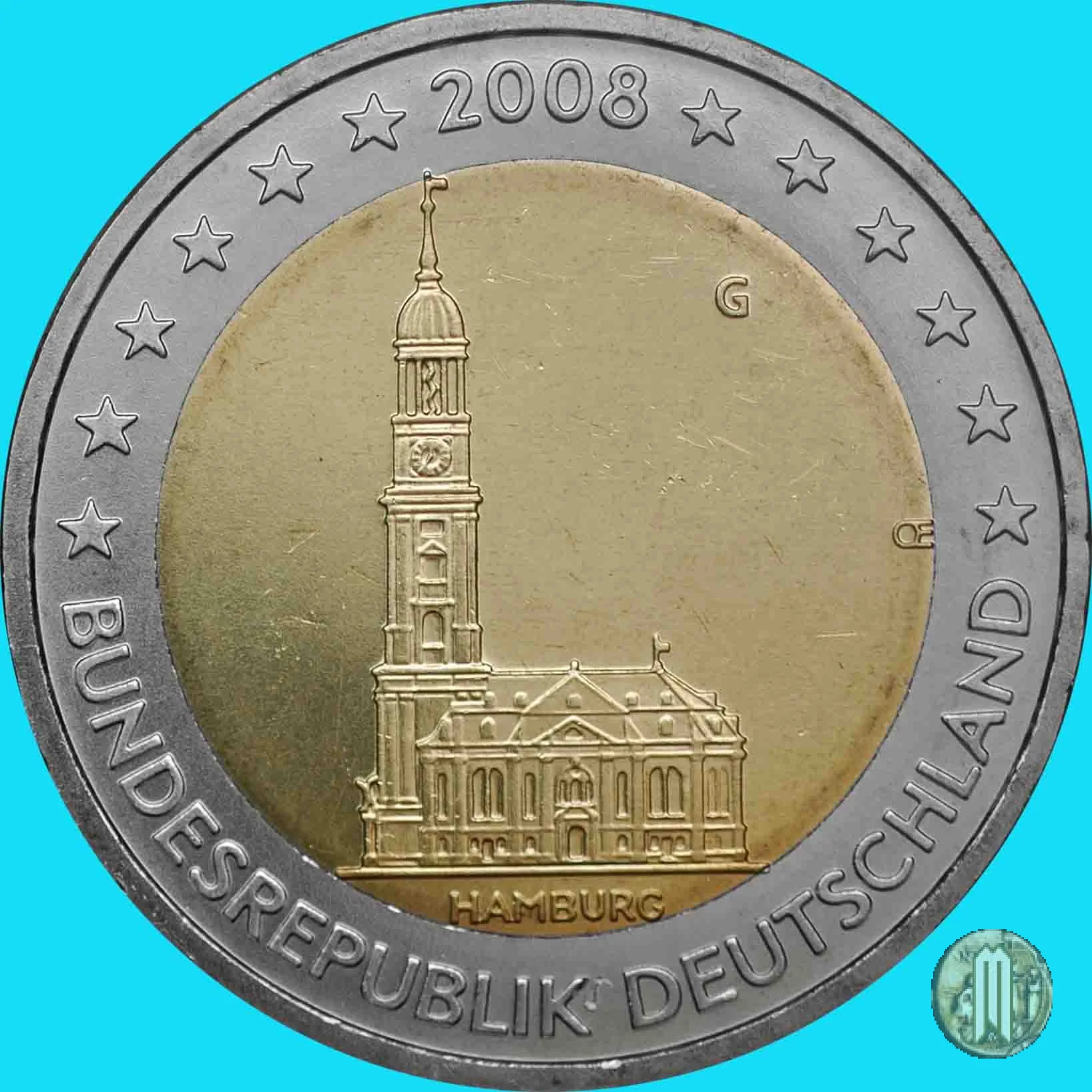 2 Euro 2008 Hamburg: St. Michaeliskirche 2008 (Karlsruhe)