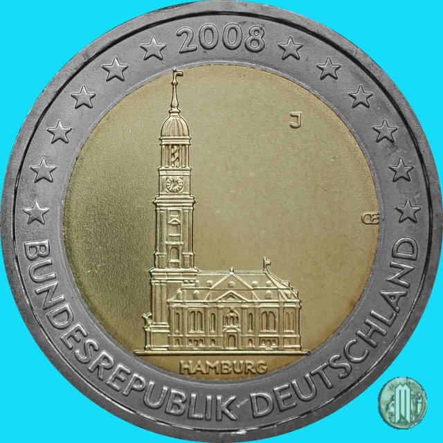 2 Euro 2008 Hamburg: St. Michaeliskirche 2008 (Amburgo)