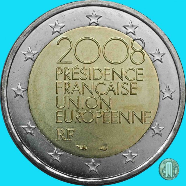 2 Euro 2008 Presidenza Francese all'Unione Europea 2008 (Parigi)