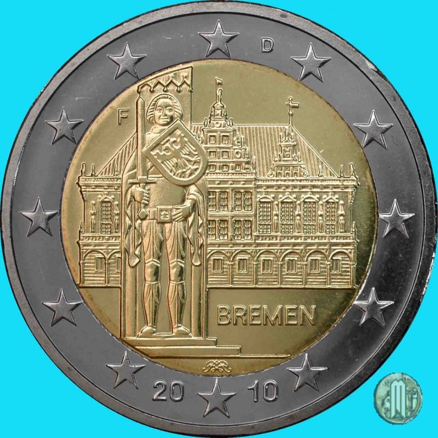 2 Euro 2010 Bremen: Municipio di Brema e Orlando 2010 (Stoccarda)