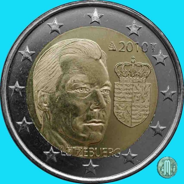 2 Euro 2010 Stemma del Granduca Henri 2010 (Utrecht)