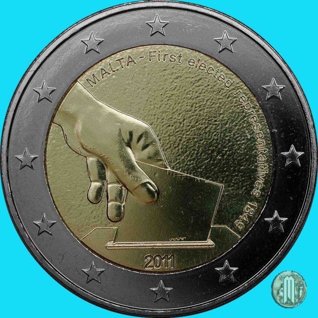 2 Euro 2011 Prime Elezioni Rappresentative Maltesi 2011 (Utrecht)