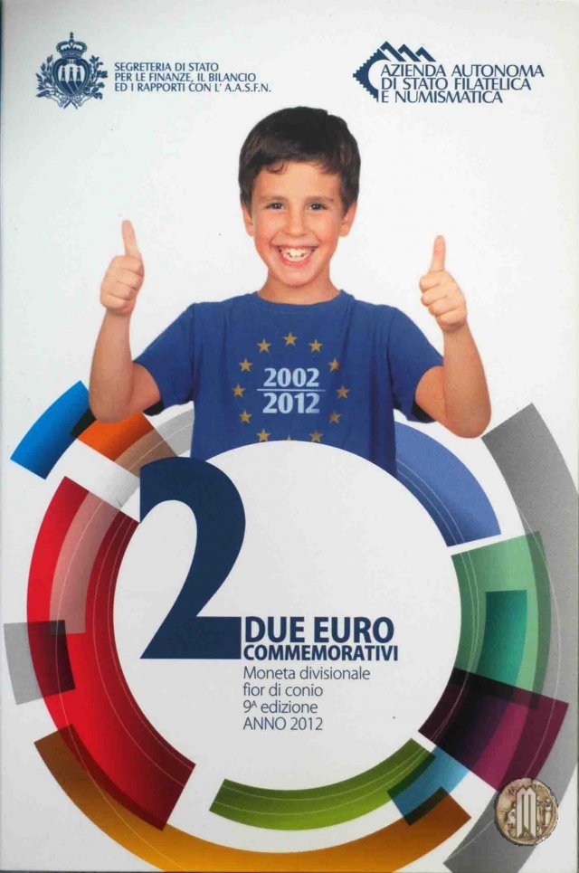 2 Euro 2012 10° Anniversario dell'Introduzione dell'Euro 2012 (Roma)