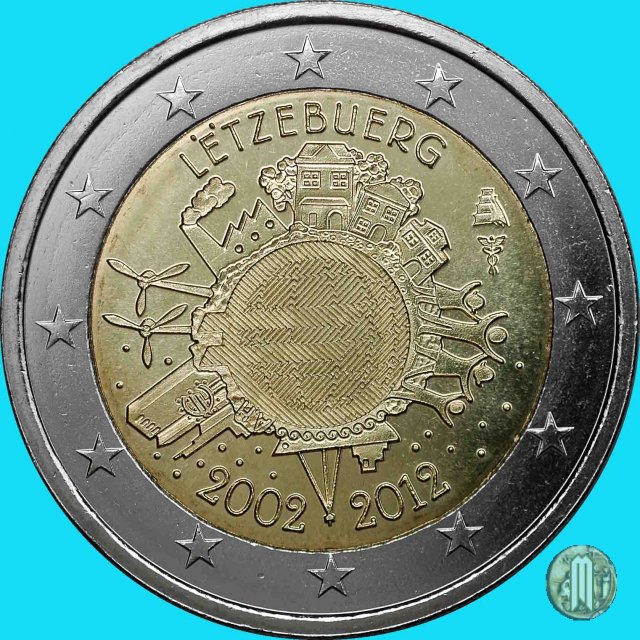 2 Euro 2012 10 anni di banconote e monete in euro 2012 (Utrecht)