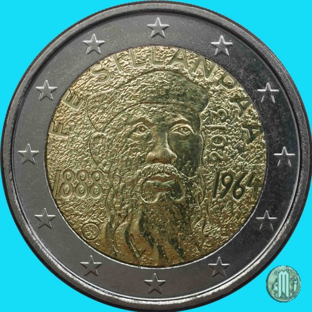 2 Euro 2013 125° anniv. nascita Frans Eemil Sillanpaa 2013 (Vantaa)
