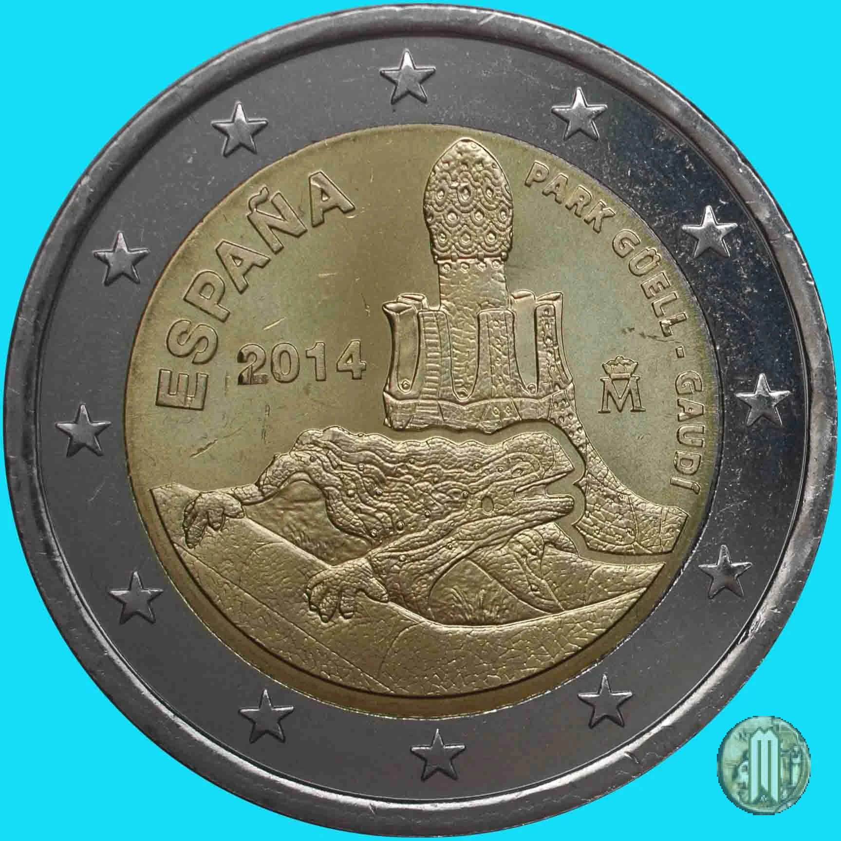 2 Euro 2014 Park Guell - Gaud&iacute; 2014 (Madrid)