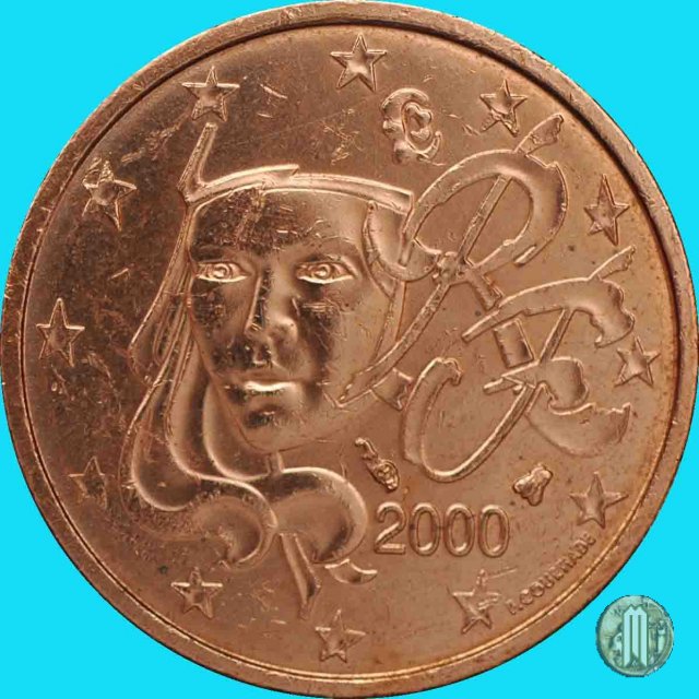 2 centesimi di Euro 2000 (Parigi)