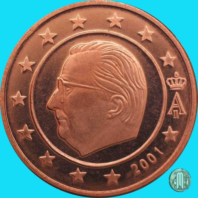 2 centesimi di Euro 2001 (Bruxelles)