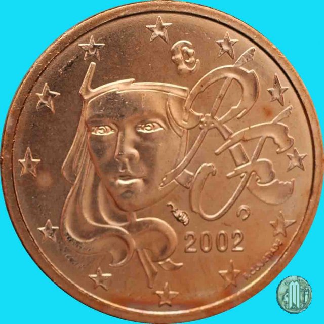 2 centesimi di Euro 2002 (Parigi)