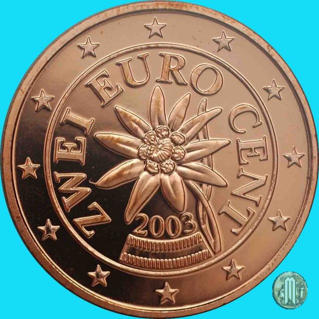 2 centesimi di Euro 2003 (Vienna)