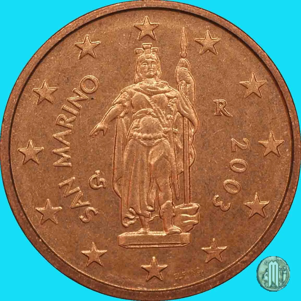 2 centesimi di Euro 2003 (Roma)