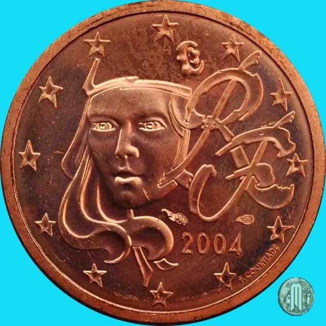 2 centesimi di Euro 2004 (Parigi)