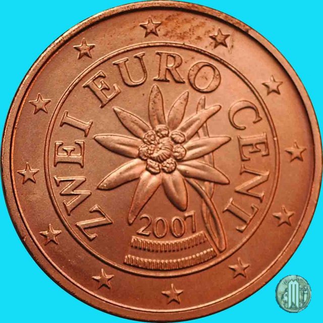 2 centesimi di Euro 2007 (Vienna)