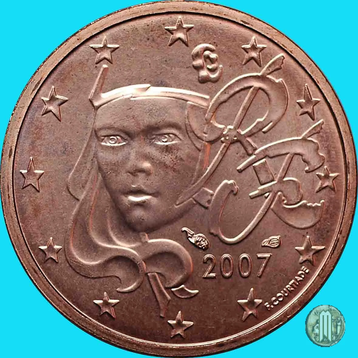 2 centesimi di Euro 2007 (Parigi)