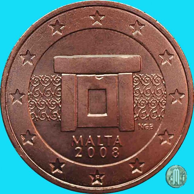 2 centesimi di Euro 2008 (Parigi)