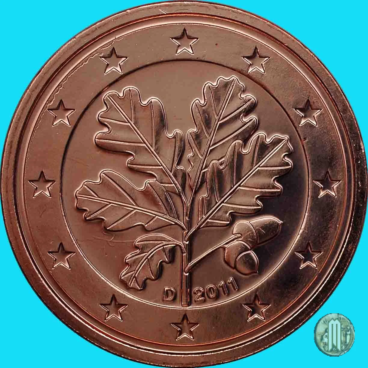 2 centesimi di Euro 2011 (Monaco)