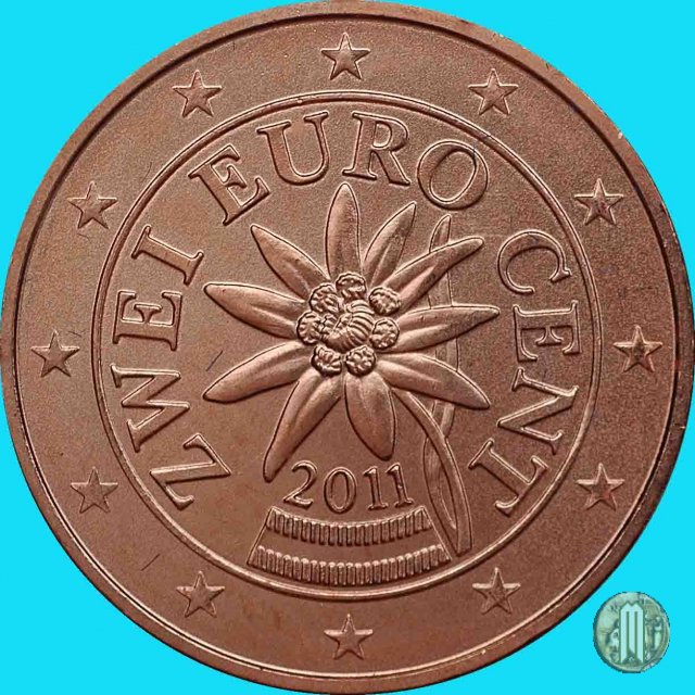 2 centesimi di Euro 2011 (Vienna)