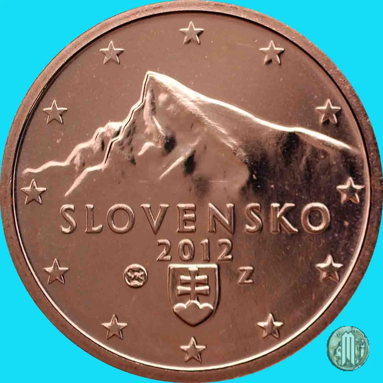 2 centesimi di Euro 2012 (Kremnica)