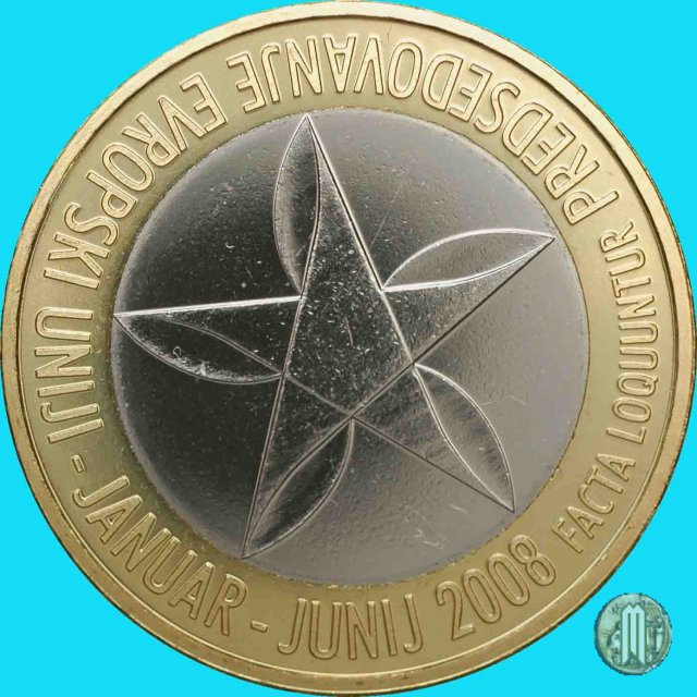 3 Euro 2008 Bimetallico Presidenza UE 2008 (Utrecht)