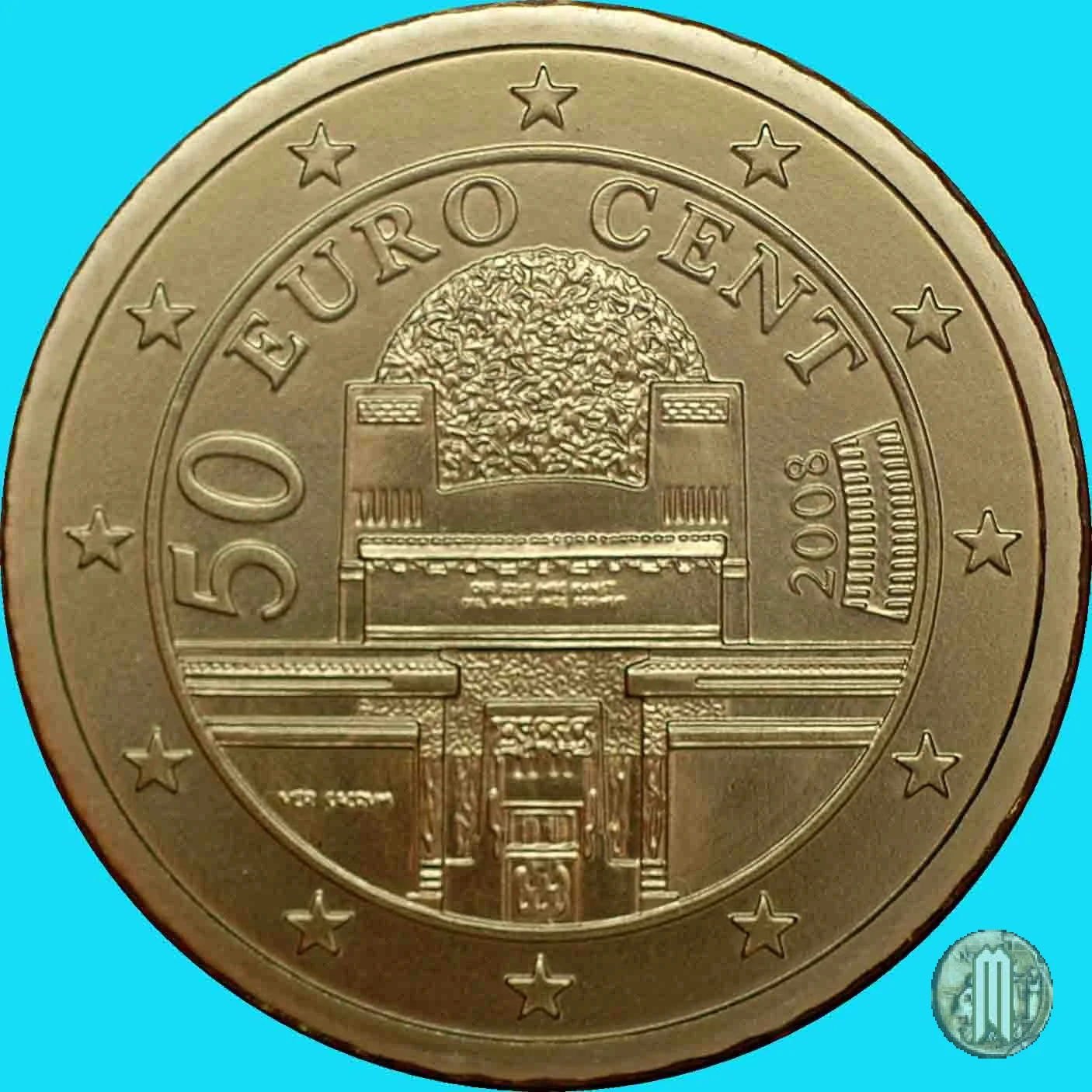 50 centesimi di Euro 2008 (Vienna)