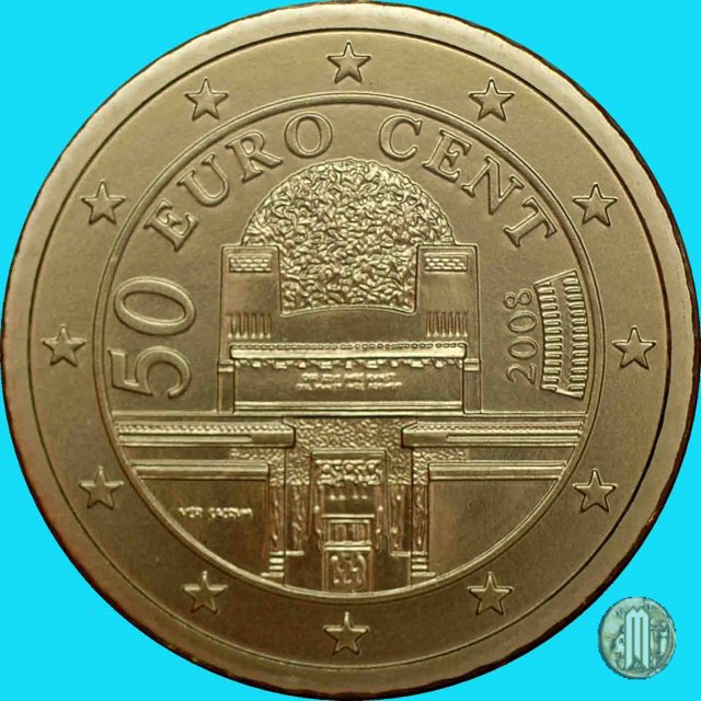 50 centesimi di Euro 2008 (Vienna)