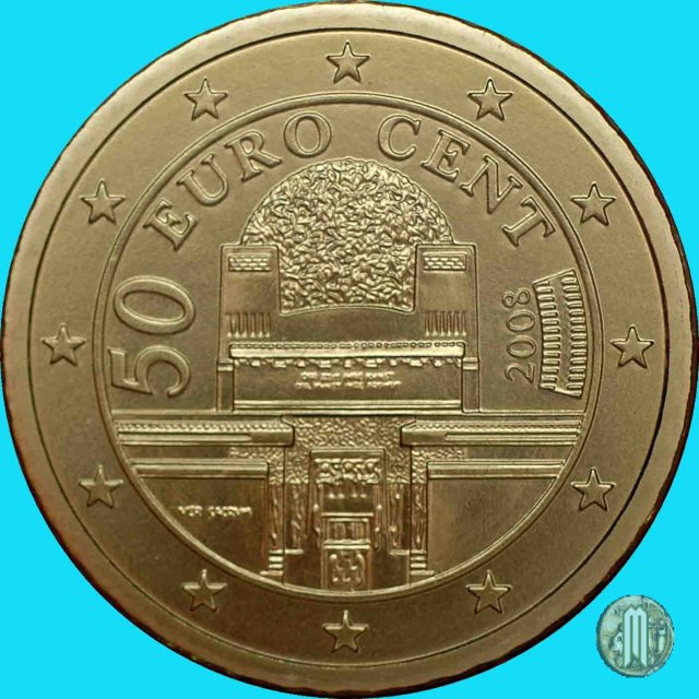 50 centesimi di Euro 2008 (Vienna)