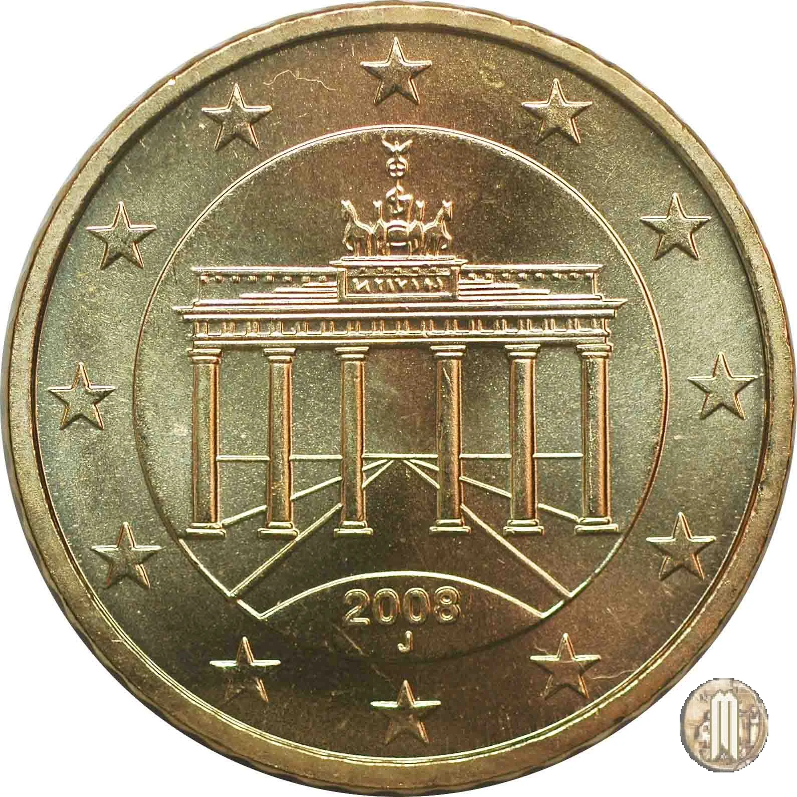 50 centesimi di Euro 2008 (Amburgo)