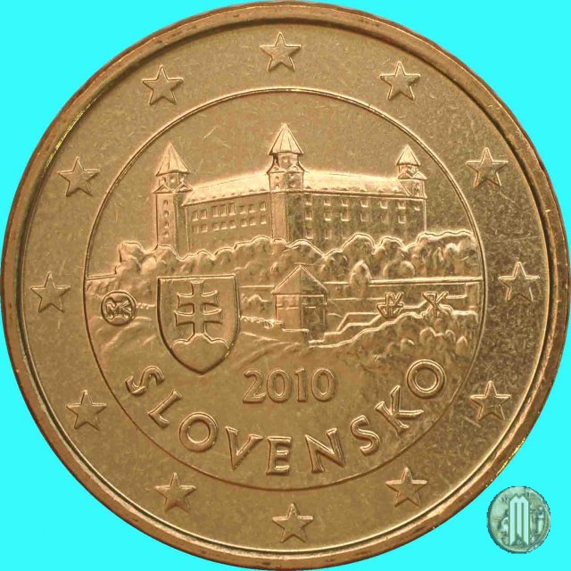 50 centesimi di Euro 2010 (Kremnica)