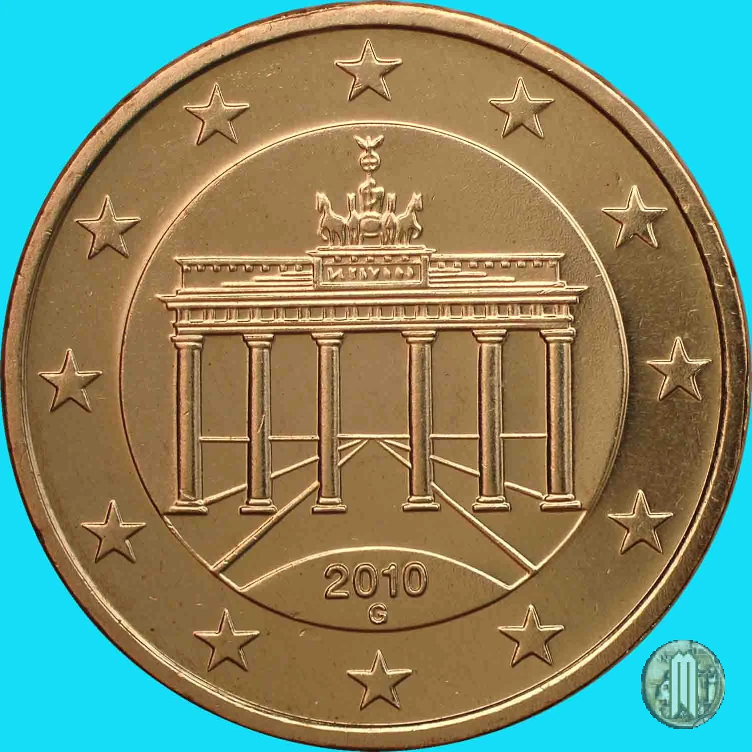 50 centesimi di Euro 2010 (Karlsruhe)