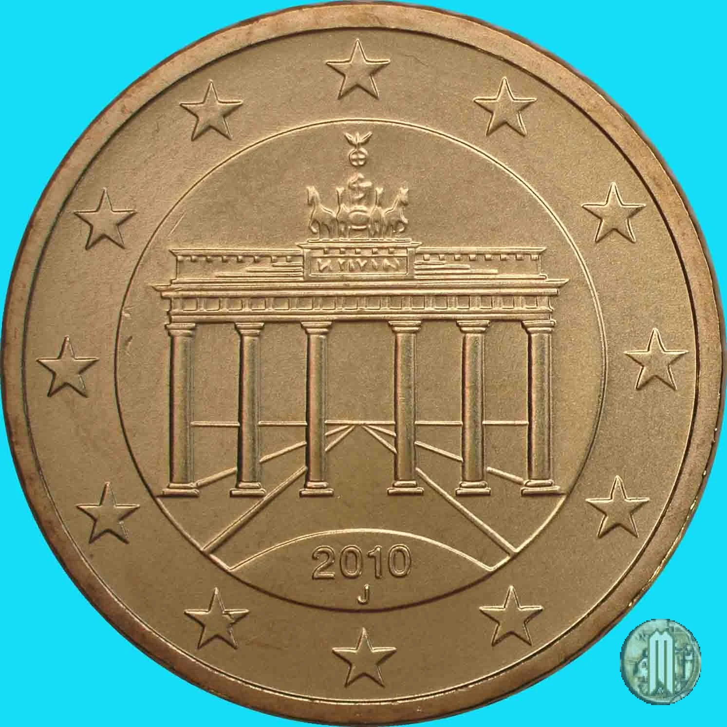 50 centesimi di Euro 2010 (Amburgo)