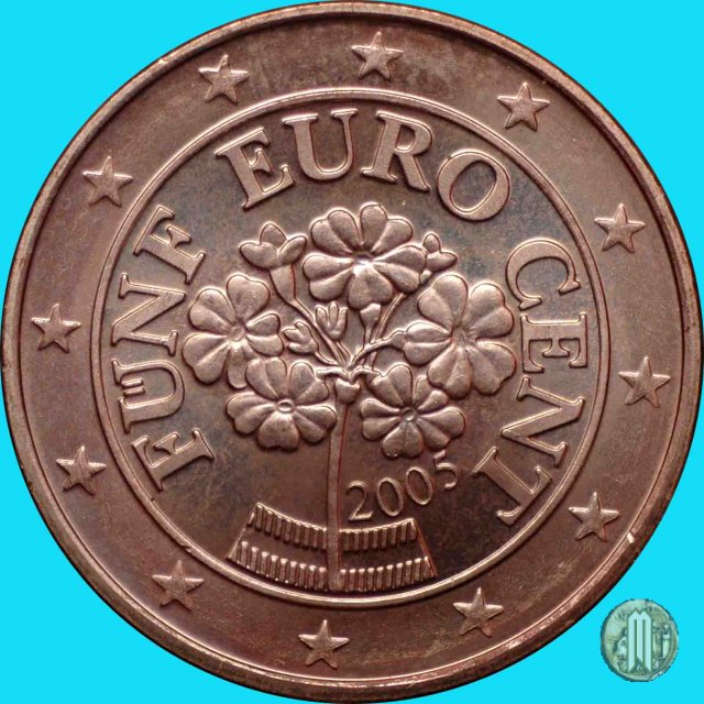 5 centesimi di Euro 2005 (Vienna)