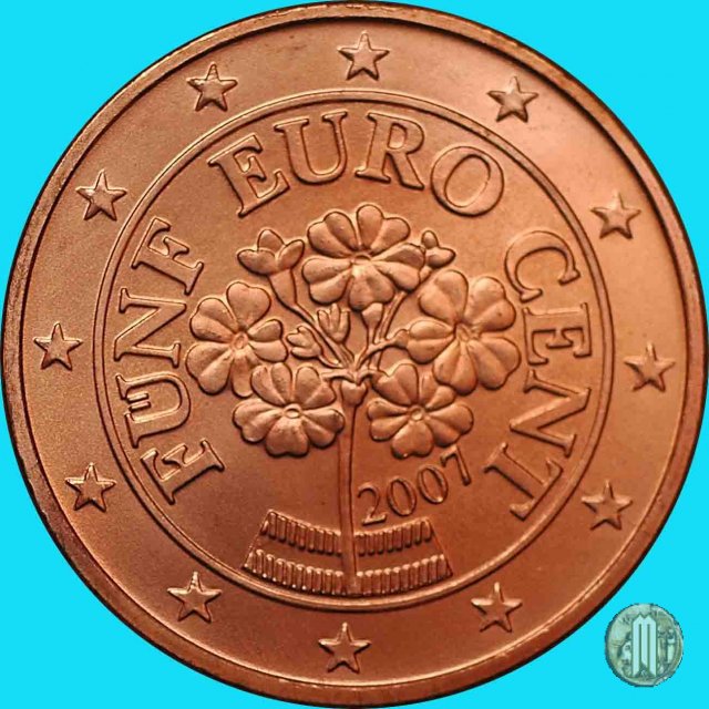 5 centesimi di Euro 2007 (Vienna)