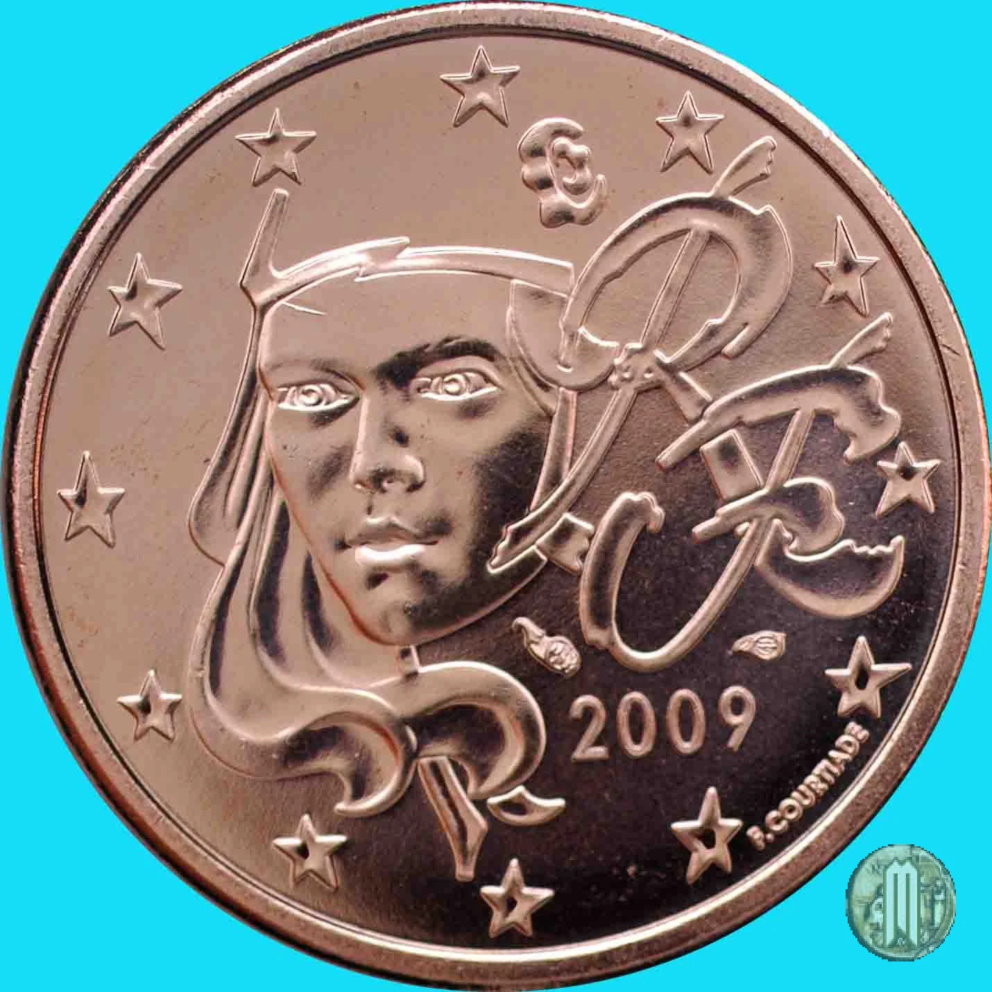 5 centesimi di Euro 2009 (Parigi)